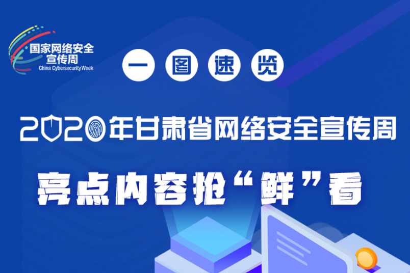 一圖速覽2020年甘肅省網(wǎng)絡(luò)安全宣傳周，亮點(diǎn)內(nèi)容搶“鮮”看！