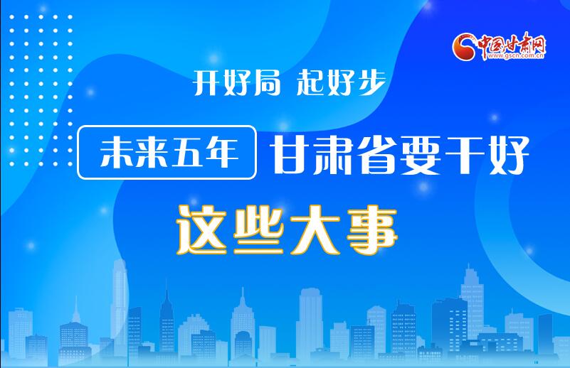 圖解丨開好局 起好步 未來五年甘肅省要干好這些大事！