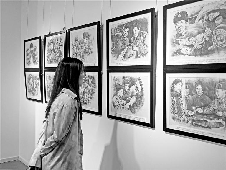 這個美術作品展 呈現隴原大地百年巨變