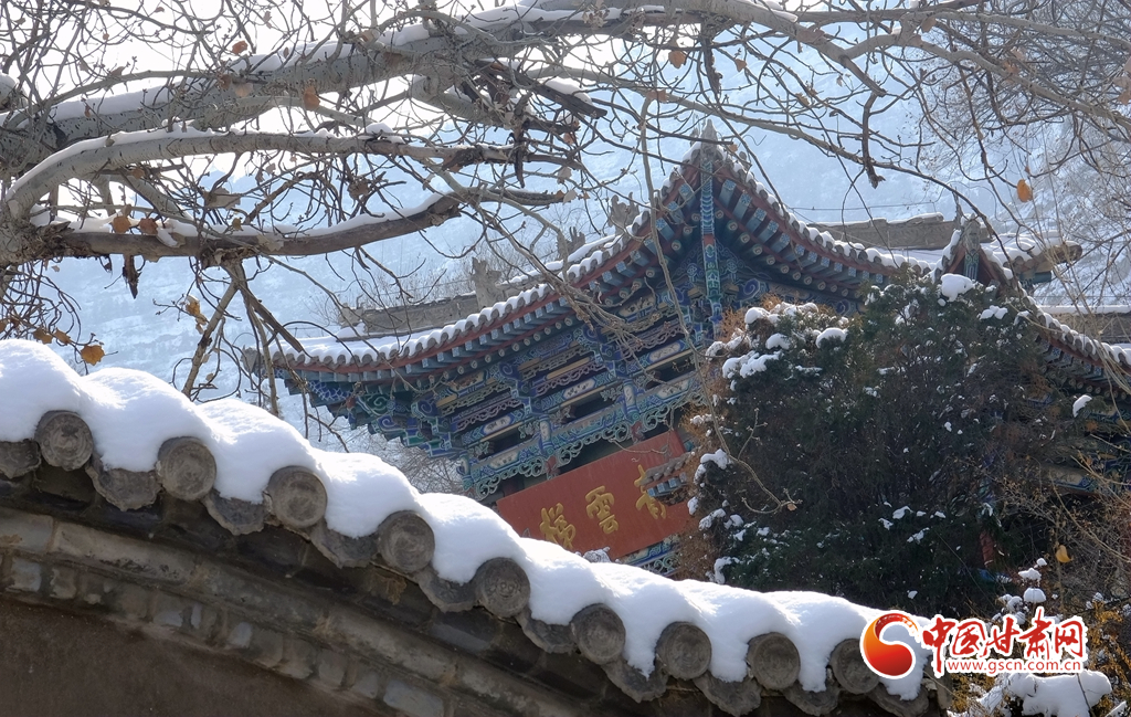 【隴拍客】蘭州：雪映五泉山更幽 時光流淌數(shù)百年