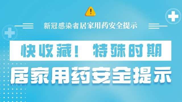 海報|快收藏！特殊時期，居家用藥安全提示→