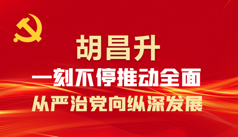 圖解|胡昌升：一刻不停推動全面從嚴治黨向縱深發(fā)展