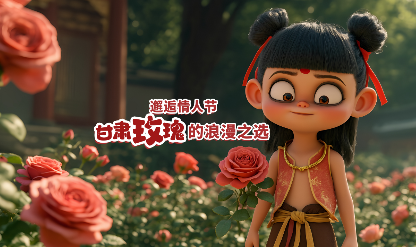 AI視頻 | 邂逅情人節(jié)，甘肅玫瑰的浪漫之選